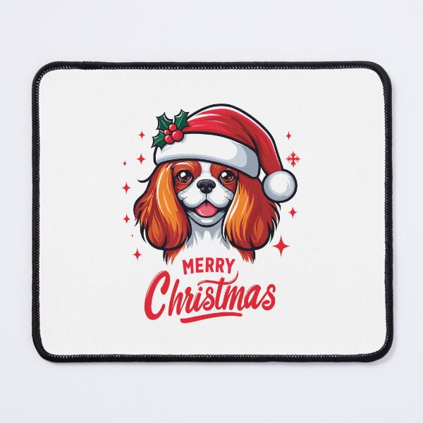 Item preview, Merry Christmas With Cavalier King Charles Spaniel designed and sold by Arterx.