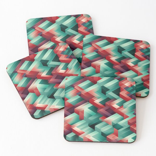 Item preview, Abstract 3D Geometric Interlace Wallpaper designed and sold by VectorPlace.