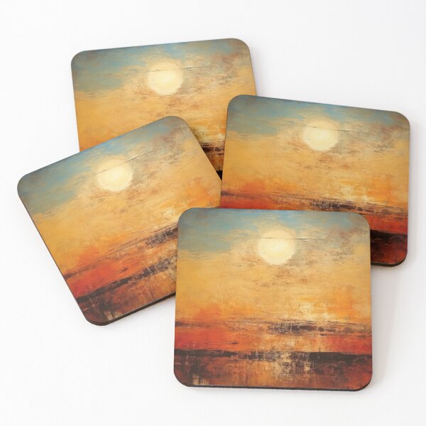 Artikelvorschau, Entdecken Sie "Simplistic & Minimalistic Vintage Sunset" Abstrakte Kunst entworfen und verkauft von ArtificialGenes.
