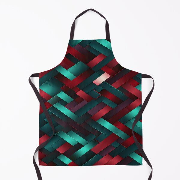 Item preview, Crimson and Teal Geometric Depth Wallpaper designed and sold by VectorPlace.