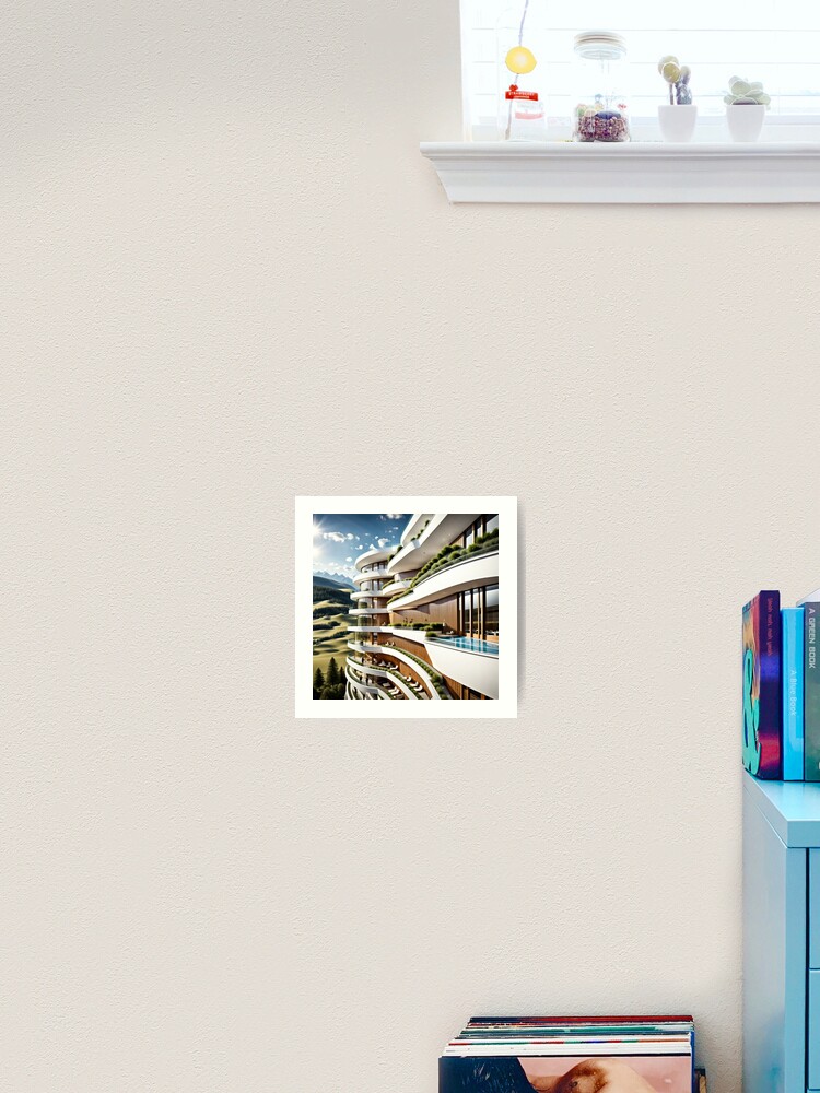 Thumbnail 2 von 3, Kunstdruck, Hotel Alpenblick designt und verkauft von gastrodesign.