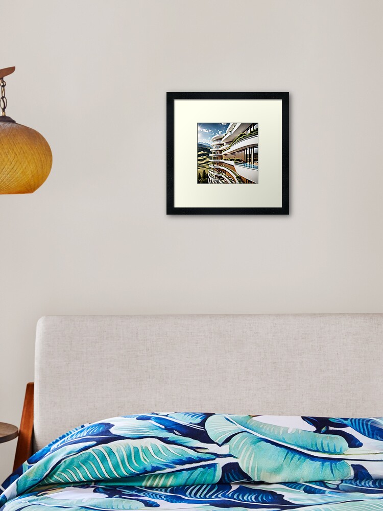 Thumbnail 1 von 7, Gerahmter Kunstdruck, Hotel Alpenblick designt und verkauft von gastrodesign.