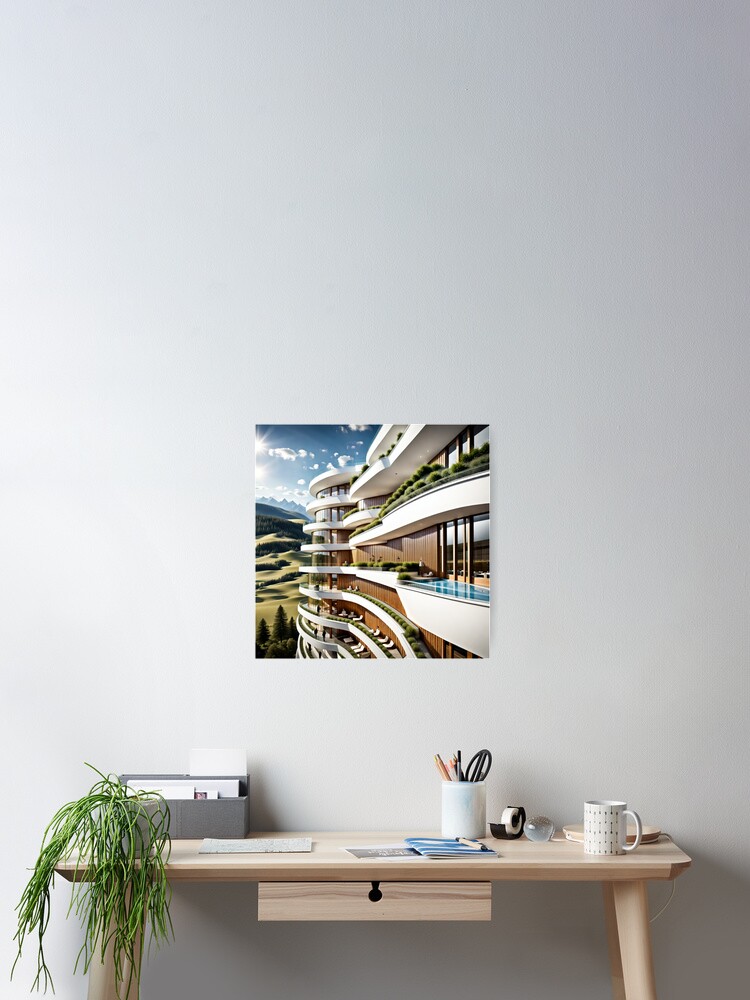 Thumbnail 2 von 3, Poster, Hotel Alpenblick designt und verkauft von gastrodesign.