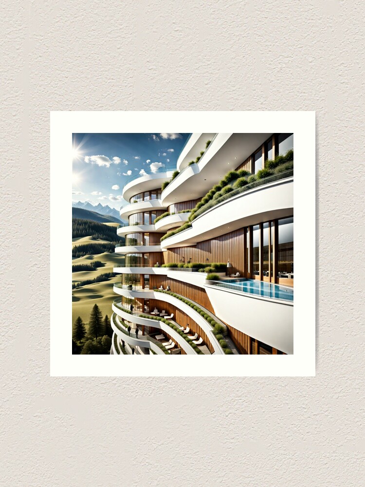 Thumbnail 1 von 3, Kunstdruck, Hotel Alpenblick designt und verkauft von gastrodesign.