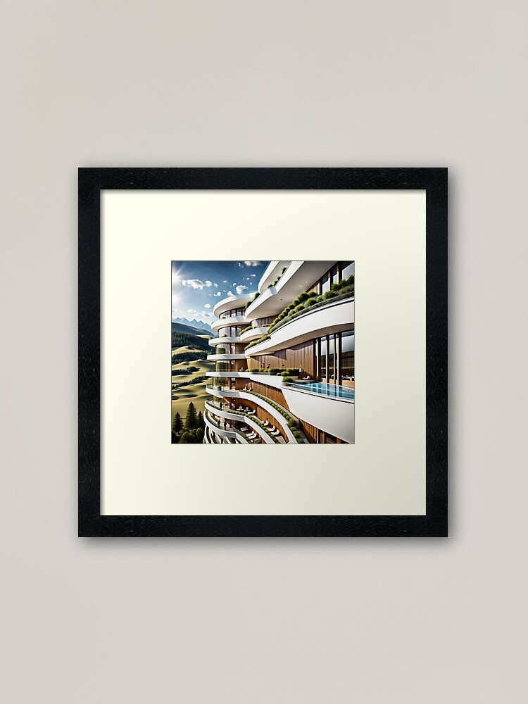 Thumbnail 2 von 7, Gerahmter Kunstdruck, Hotel Alpenblick designt und verkauft von gastrodesign.