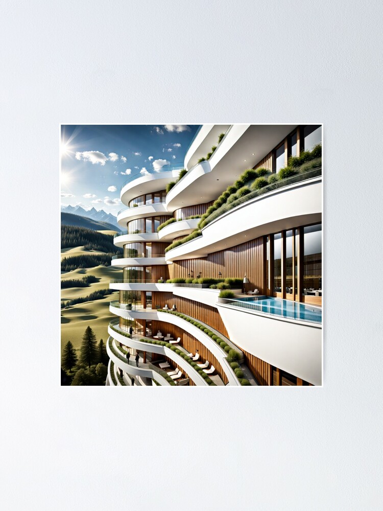 Thumbnail 1 von 3, Poster, Hotel Alpenblick designt und verkauft von gastrodesign.