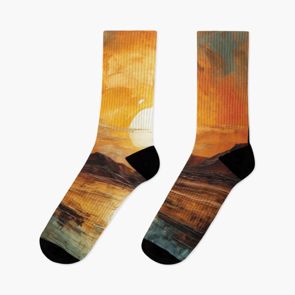 Item preview, Explore "Simplistic & Minimalistic Vintage Sunset" Abstract Art designed and sold by ArtificialGenes.