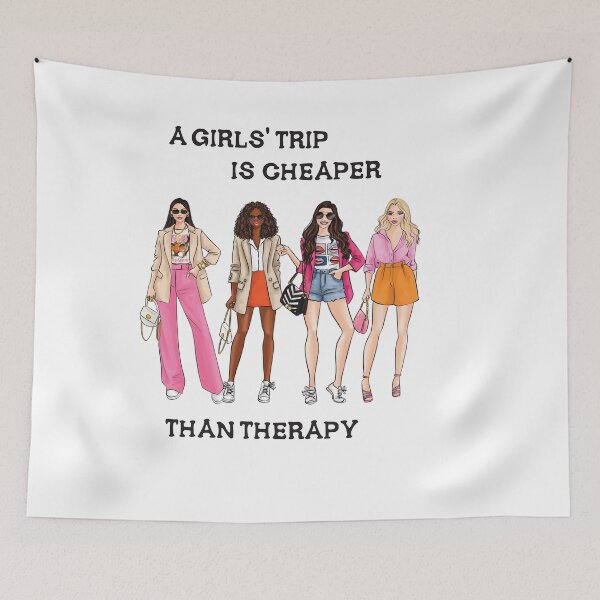 Item preview, A girls' trip is cheaper than therapy designed and sold by StudioARTHUR.