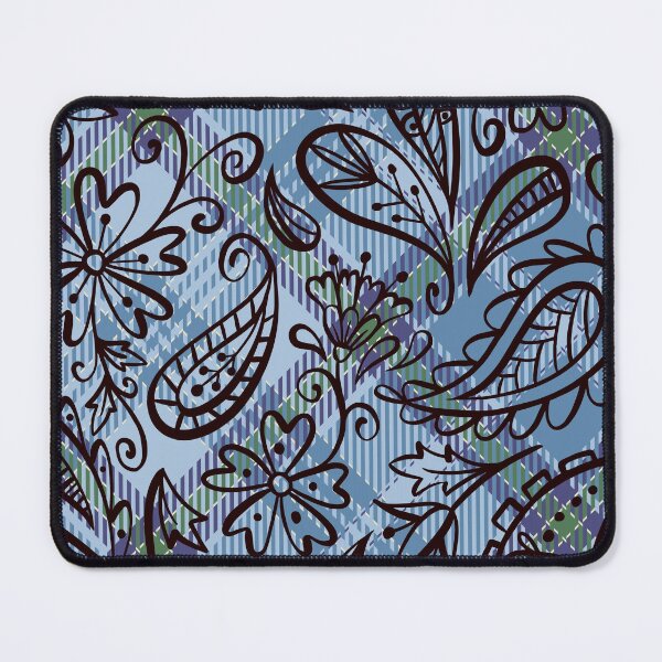 Item preview, Delicate Floral Plaid Seamless Pattern designed and sold by OrangeMG.