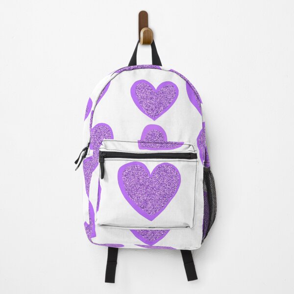 Item preview, Sparkling Glittery Purple Hearts designed and sold by Victoria Rose.