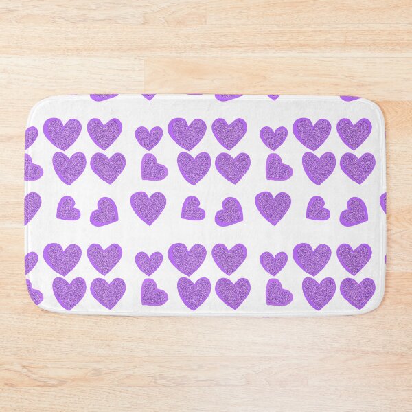 Item preview, Sparkling Glittery Purple Hearts designed and sold by Victoria Rose.