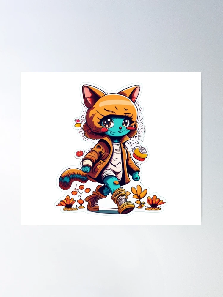 Cute Little Smurf Cat Poster for Sale by sklstore