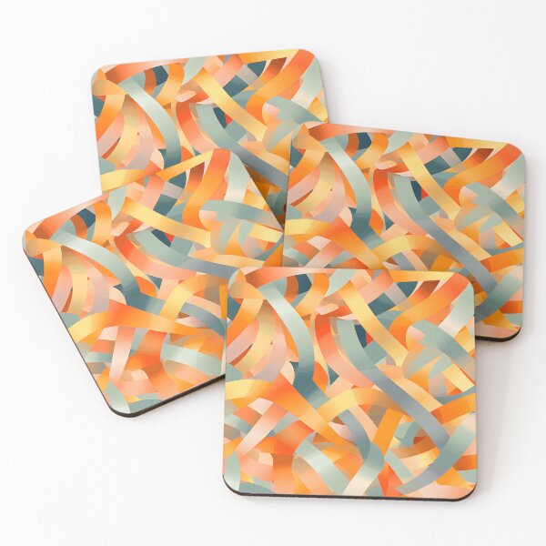 Item preview, Abstract Ribbon Weave Wallpaper designed and sold by VectorPlace.