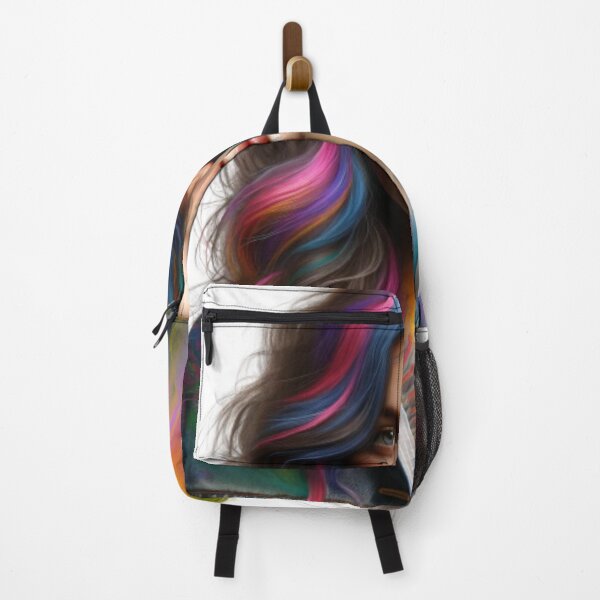 Item preview, Vibrance in Detail: A Hyper-Realistic Portrait with a Colorful Twist designed and sold by masquetea.