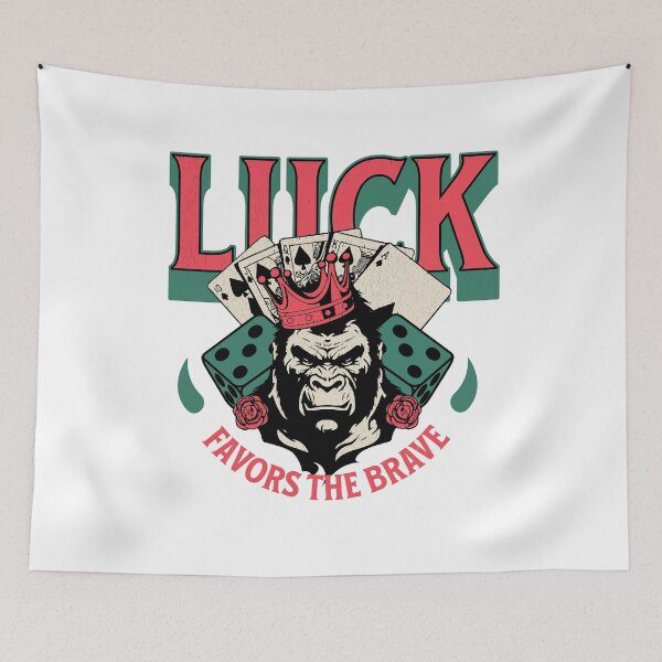 Item preview, Luck Favors the Brave designed and sold by CyberWindow.
