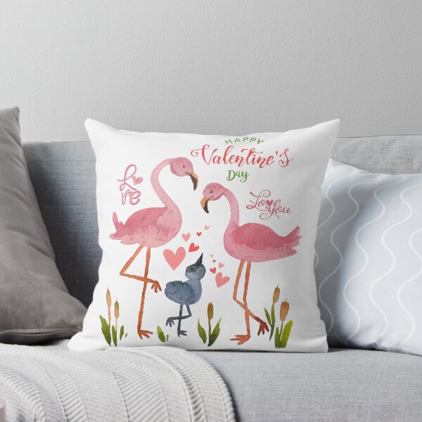 Artikelvorschau, Rosa Flamingos Valentinstag entworfen und verkauft von Rbnano.