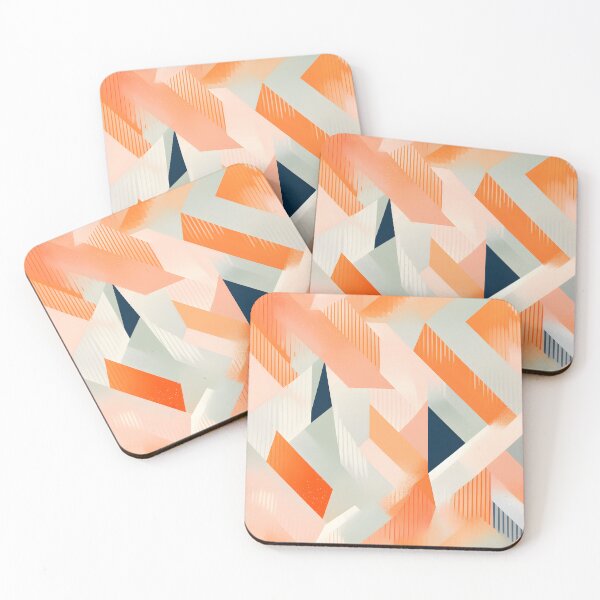 Item preview, Geometric Abstract Triangular Mosaic Wallpaper designed and sold by VectorPlace.