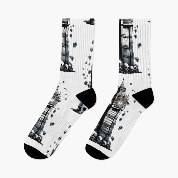 Item preview, It's raining skulls on Big Ben designed and sold by AnEmptyLake.