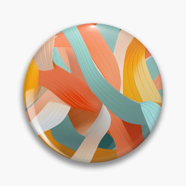 Item preview, Vibrant Twisting Ribbon Art Wallpaper designed and sold by VectorPlace.