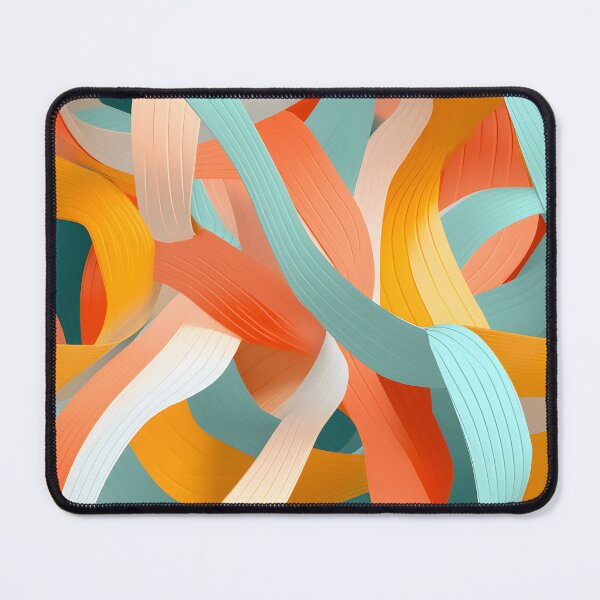 Item preview, Vibrant Twisting Ribbon Art Wallpaper designed and sold by VectorPlace.