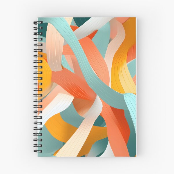 Item preview, Vibrant Twisting Ribbon Art Wallpaper designed and sold by VectorPlace.
