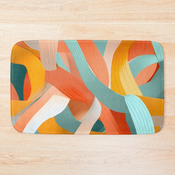 Item preview, Vibrant Twisting Ribbon Art Wallpaper designed and sold by VectorPlace.