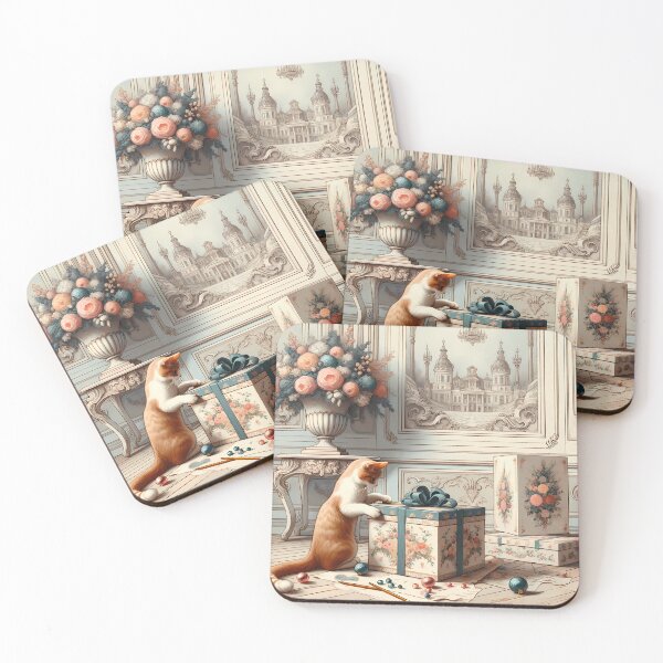 Item preview, Elegance Unwrapped: A Cat's Curiosity designed and sold by DeenaDee.