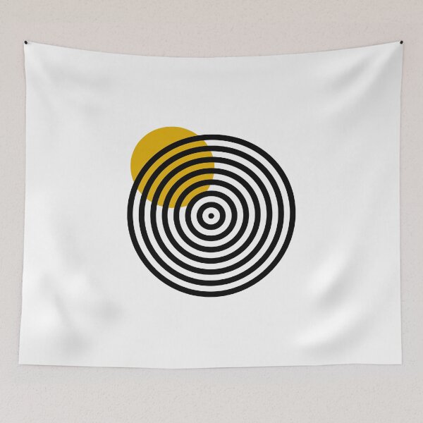 Item preview, Yellow dot on circle designed and sold by HOMELON.