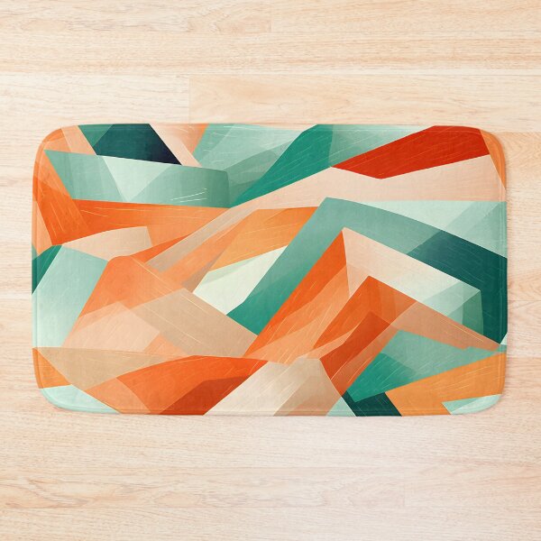 Item preview, Modern Geometric Shapes Collage Wallpaper designed and sold by VectorPlace.