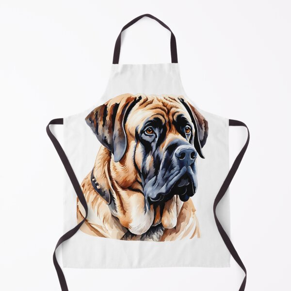Artikelvorschau, Aquarellbild eines englischen Mastiff-Hundes entworfen und verkauft von Petalandfur.