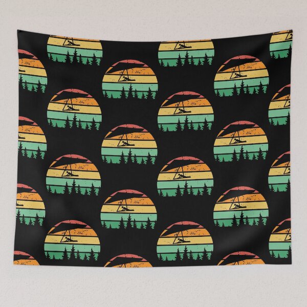 Item preview, Hang glider pilot in the sunset, above the trees, Classic T-shirt designed and sold by MAGness.