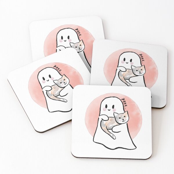 Item preview, Ghost and cat  designed and sold by LuckyPip.