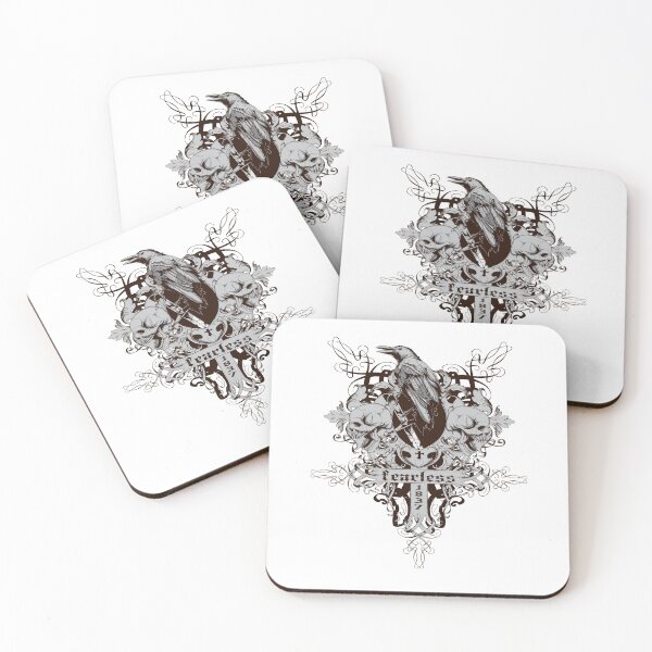 Item preview, Raven Skull and Cross Tattoo: Fearless 1837 designed and sold by MysticOzzy.