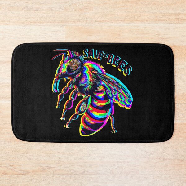Item preview, Psychedelic Save the bees designed and sold by TomFrontierArt.