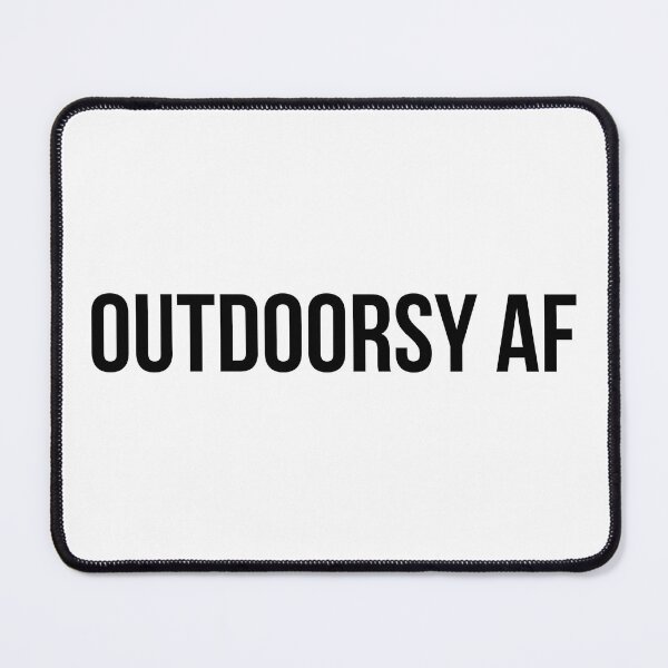 Item preview, OUTDOORSY AF nature lover INDOORSY AF couch lover - mug, hat, shirt, sticker designed and sold by cloudhiker.