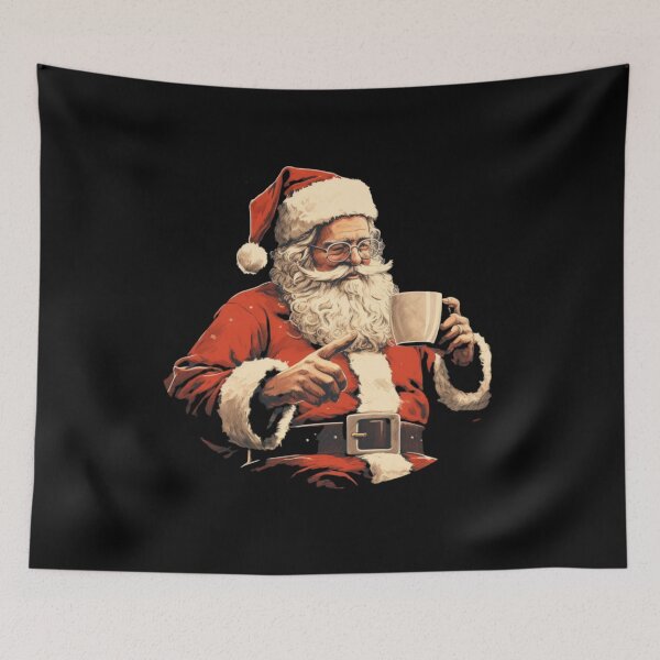 Item preview, CHILLED SANTA CLAUS DRINKING COFFEE designed and sold by justyna-s28.
