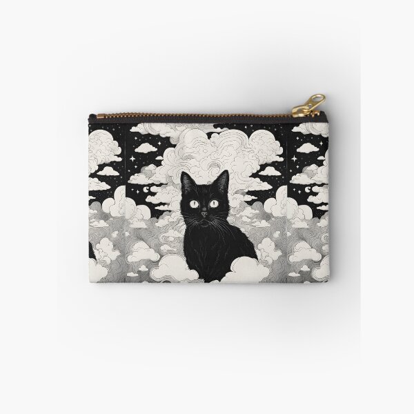 Item preview, Black Cat art retro vintage colorful sunset  designed and sold by Catophile.