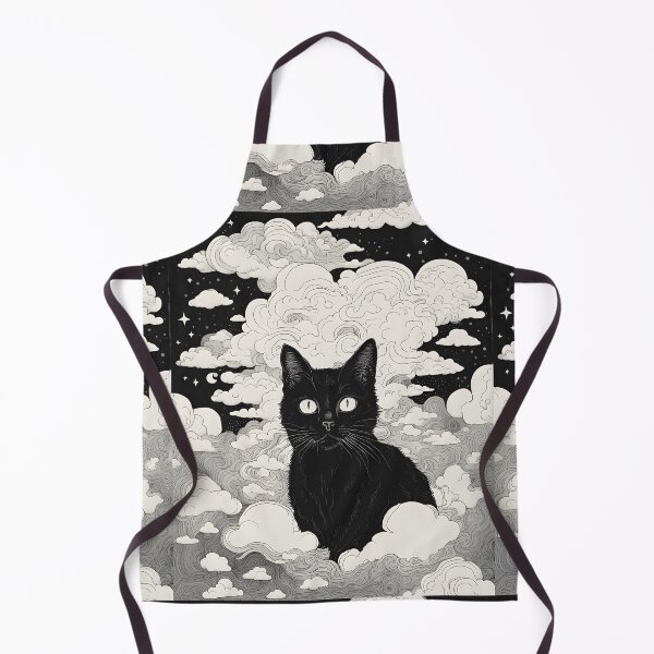 Item preview, Black Cat art retro vintage colorful sunset designed and sold by Catophile.