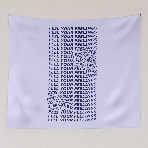 Item preview, Feel Your Feelings Design Purple Cool Aesthetic Cover Art designed and sold by pointense.
