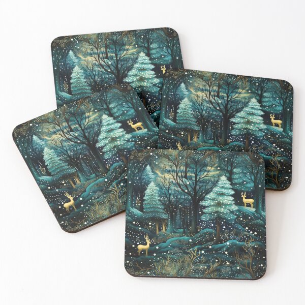 Item preview, Luminous Forest - Festive Mystical Seamless Artwork  designed and sold by NevernotmeUK.