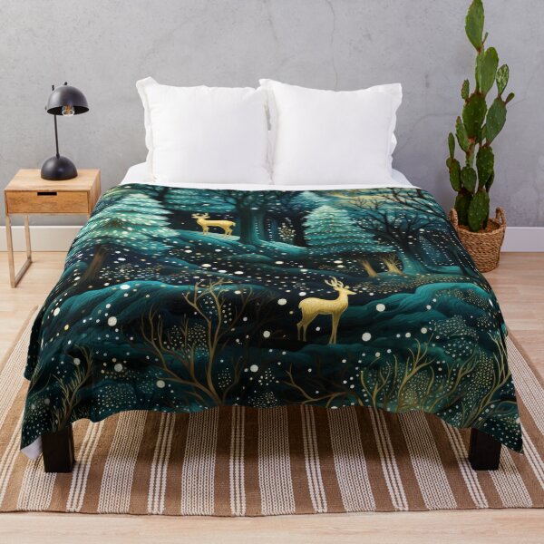 Item preview, Luminous Forest - Festive Mystical Seamless Artwork  designed and sold by NevernotmeUK.