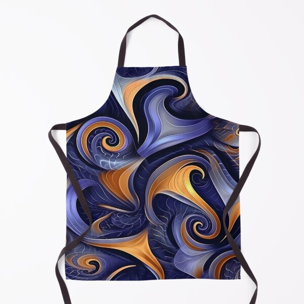 Item preview, Sapphire and Gold Swirls Abstract Wallpaper designed and sold by VectorPlace.