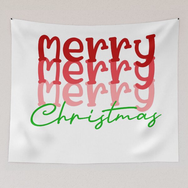 Item preview, Merry Christmas, Stacked Christmas Design designed and sold by EsteticaVerus.