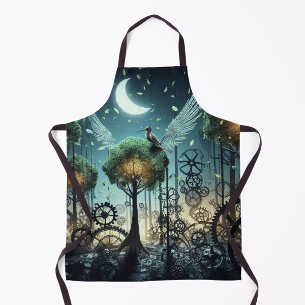 Item preview, Chrono Enigma Forest Surreal Art - home decor designed and sold by crea8iveway.