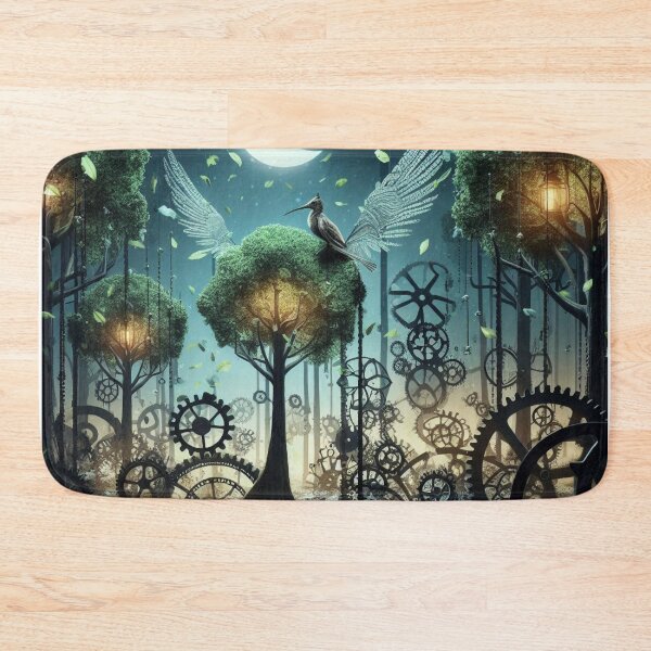 Item preview, Chrono Enigma Forest Surreal Art -  home decor designed and sold by crea8iveway.
