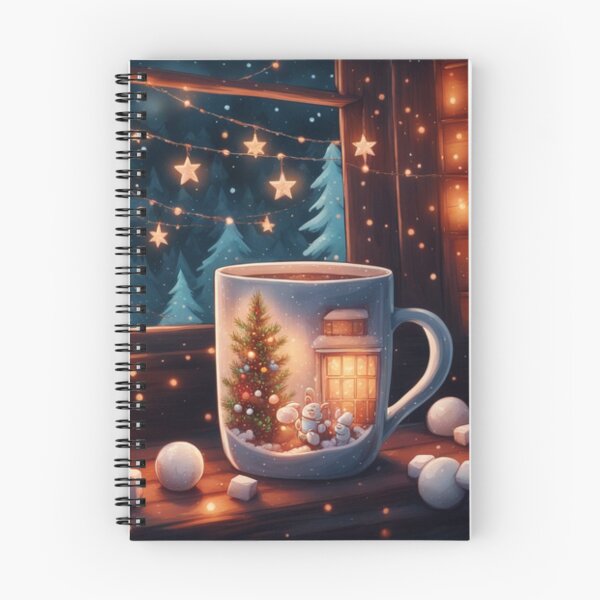 Item preview, mug with cocoa and marshmallows designed and sold by aipaint.