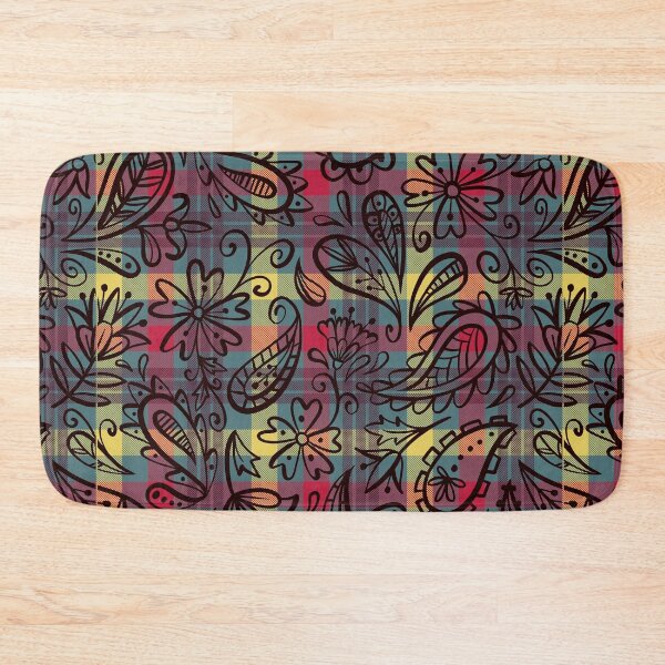 Item preview, Floral Plaid Seamless Pattern - Vintage Chic Blossoms Meet Retro Gingham designed and sold by OrangeMG.