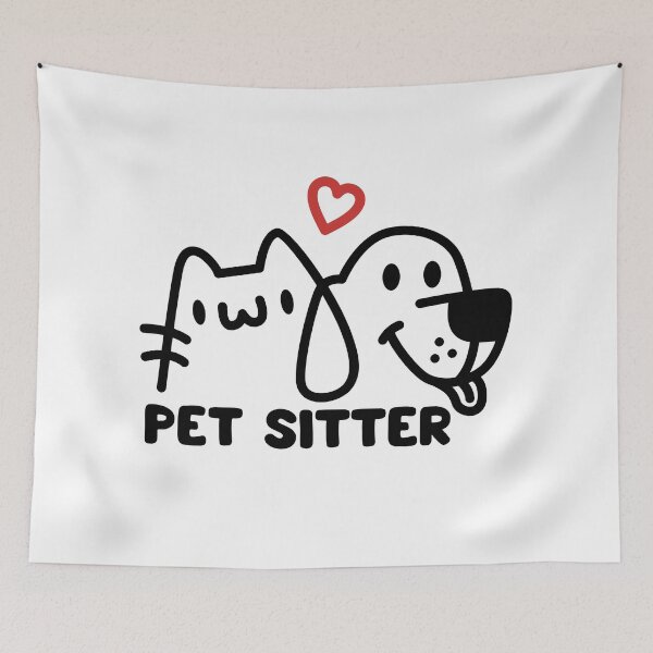 Item preview, World’s Best #1 Pet Sitter - Pet Sitting Dog Walker - Sticker, Shirt, Hat, Mug, Gift, Present designed and sold by cloudhiker.