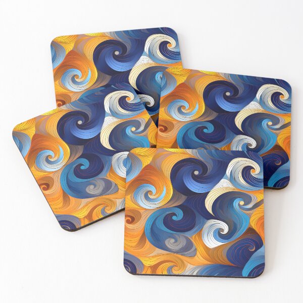 Item preview, Vibrant Abstract Swirls of Color Wallpaper designed and sold by VectorPlace.