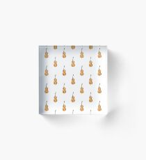 watercolor contrabass Acrylic Block